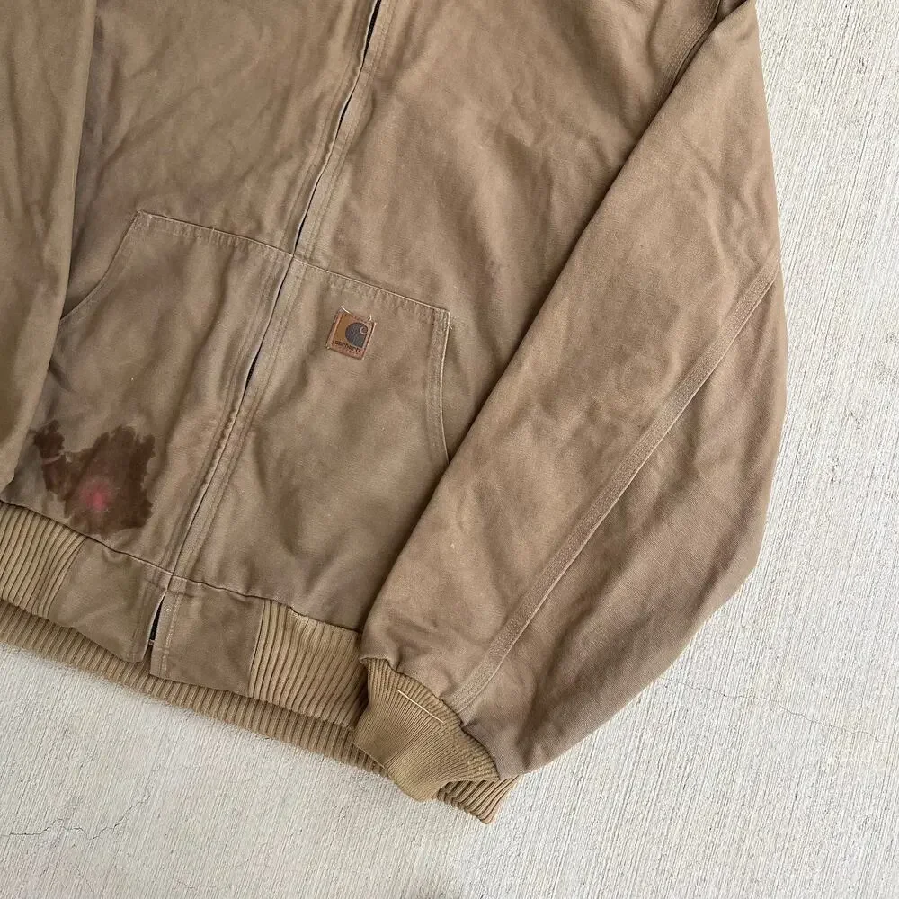 Carhartt J169 CML brown hooded work wear jacket